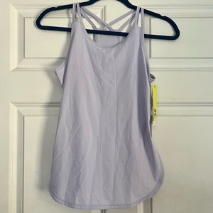 NWT Kids All In Motion Cross Racerback Purple Lilac Tech Tank Top Size Large